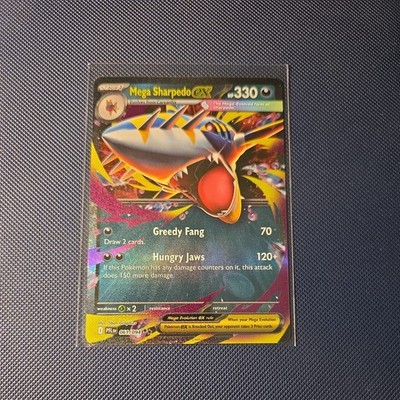 Mega Sharpedo EX 061/094 Pokemon Phantasmal Flames - Pokémon Mega Evolution Holo