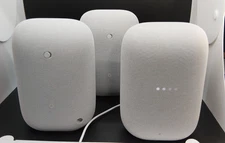 GOOGLE NEST MODEL: GXCA6 SMART SPEAKER/ WIFI HOME ASSISTANT - GRAY - LOT OF 3