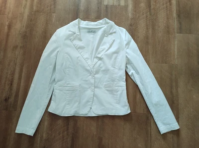 weißer schöner Sommerblazer "Funky Stuff", WIE NEU, Gr. M, Baumwolle - Bild 1 von 4