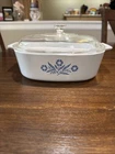 Corningware Vintage Casserole Dish with Lid Cornflower Blue, 2.5 Quart