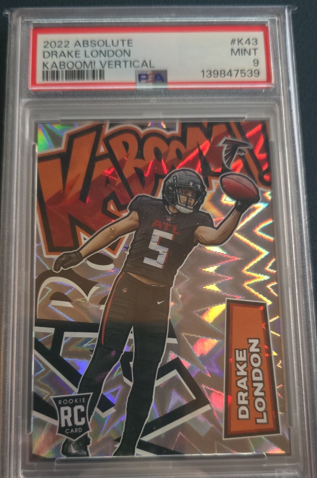 2022 Panini Absolute - Kaboom! Vertical Drake London #K43 (RC)