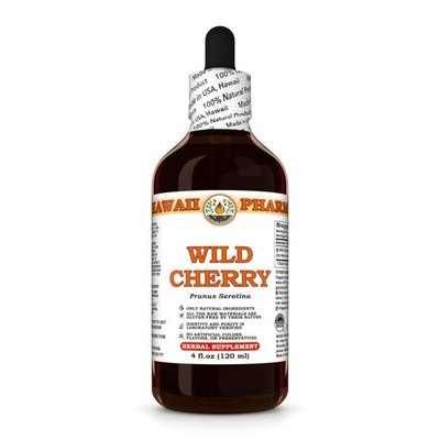 Wild Cherry (Prunus Serotina) Tincture, Dried Bark Liquid Extract