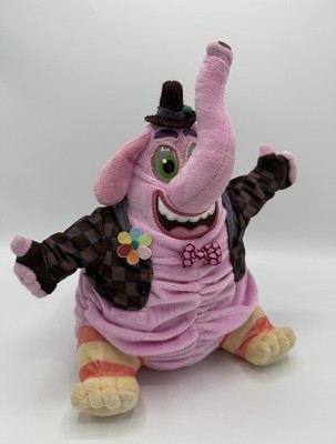 Disney Pixar Plush Inside Out BING BONG Pink Elephant Plush 8'' Tomy Stuffed Toy