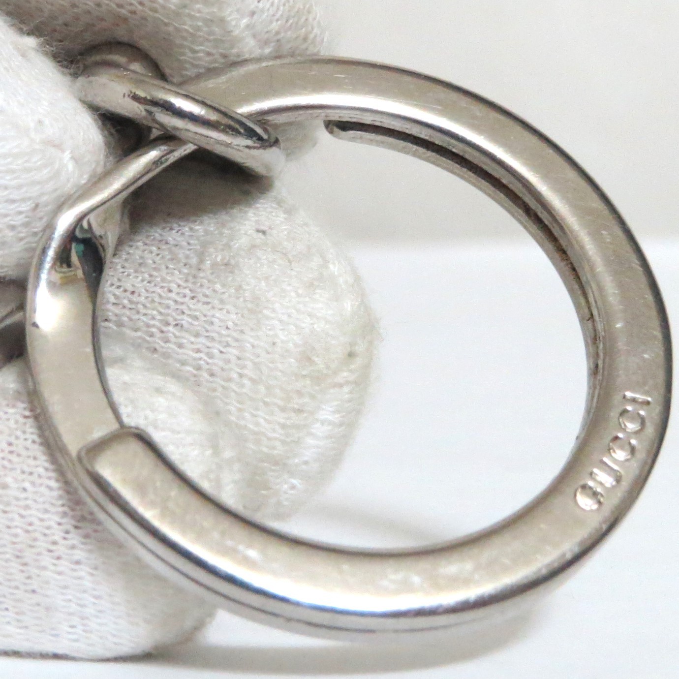 Authentic Gucci Horsebit Pattern Key Ring Holder … - image 20