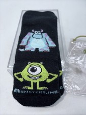 Disney Pixar Monsters Inc Mike  Sulley Grippy Ankle Socks Kids