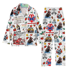 Cool Woman Still Listen To Hank Williams Jr Merry Christmas Pajamas Set