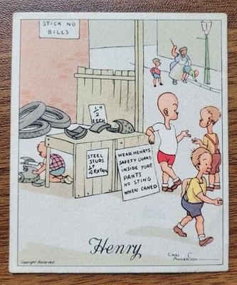 J. Wix & Sons Ltd. Kenistas Bildkarte - Eine Henry-Karikatur von Carl. C. Anderson