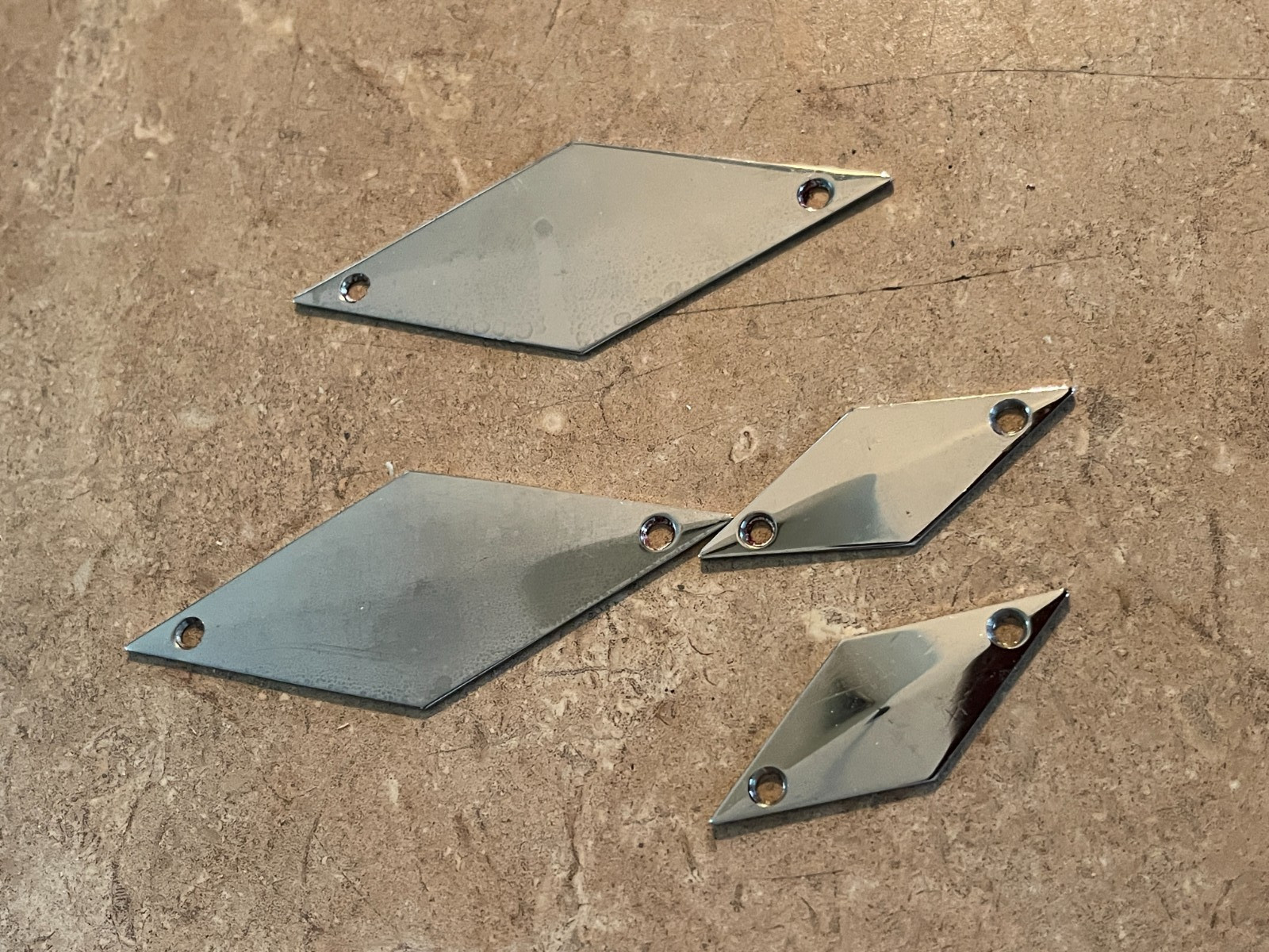Set 1950s Fender Stringmaster steel guitar diamonds