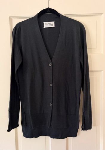 Maison Martin Margiela Black Cardigan Lt Weight Sz S Reg 695
