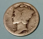 1927 S Mercury Silver Dime Circ.  AG