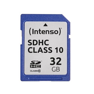Intenso SDHC 32GB Class 10 Speicherkarte blau Compact Flash extern Datenspeicher
