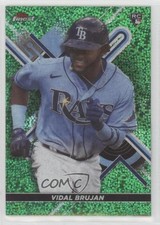 2022 Topps Finest Green Speckle Refractor 54/125 Vidal Brujan #3 12yh