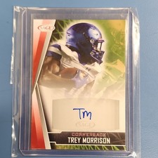 SAGE 2022 Low Series Trey Morrison #A-TM Red Autograph Rookie UNC Football