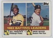 1984 Topps League Leaders Bill Madlock Wade Boggs #131 HOF 1a7x