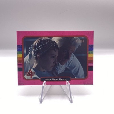 2023 Topps Stranger Things Zerocool Show Them, Eleven /86 Pink #62