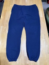 Vintage Hanes Classics Heavyweight Sweatpants Mens L Blue Made in USA Pockets