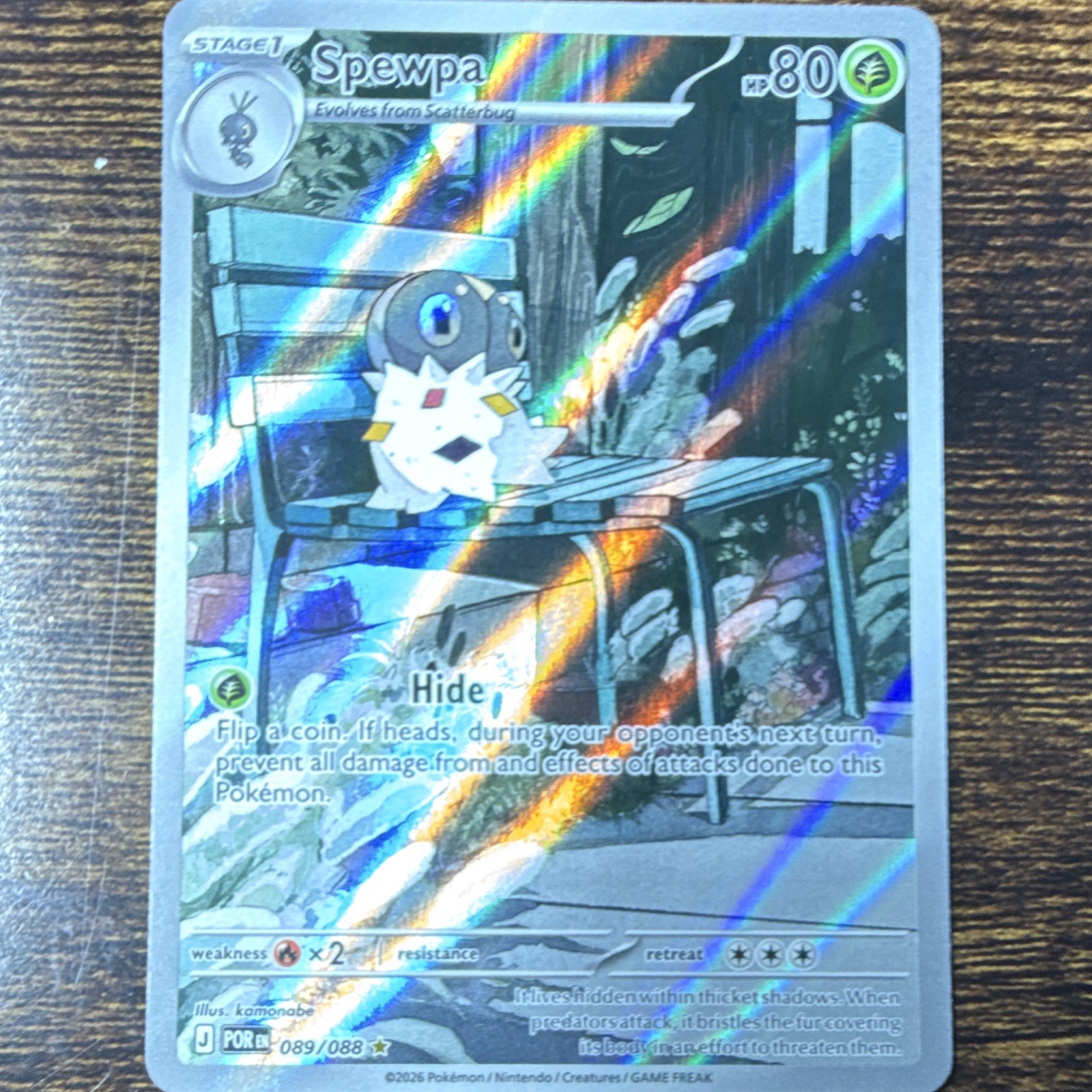 Pokémon TCG Sprigatito Illustration Rare Sv02 Paldea Evolved 196/193 Holo