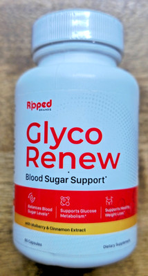Glyco Renew Blood Sugar Support 60 Capsules Ripped Brands Exp 06/2026 New/Sealed