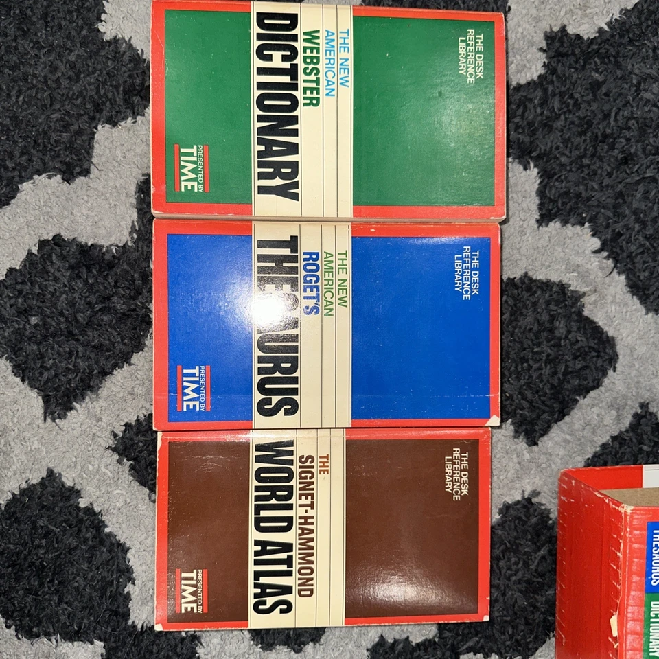 TIME The Desk Reference Library - Box Set of 3, Thesaurus, Dictionary & Atlas - Image 3 of 3