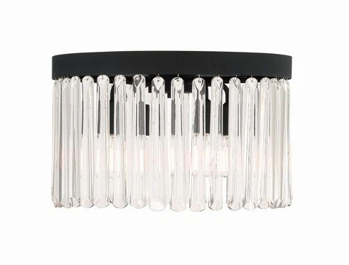 Crystorama Lighting Group EMO-5400 Emory 4 Light 15"W Flush Mount - Black - Picture 11 of 11