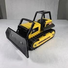 Vintage 1980s Tonka Trax Bulldozer Crawler: Pressed Steel Construction Toy 12"