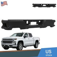 Black Rear Bumper Assembly Primed Fit For 19-23 Chevy Silverado Gmc Sierra 1500 Black Rear Bumper Assembly Primed Fit For 19-23 Chevy Silverado Gmc Sierra 1500