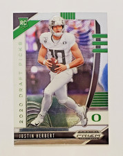 Justin Herbert 2020 Prizm Draft Picks Rookie Card (RC) #102 - Ducks/Chargers. rookie card picture