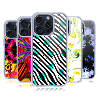 OFFIZIELLE HAROULITA ABSTRAKTE KUNST SOFT GEL HUELLE FÜR APPLE iPHONE HANDYS
