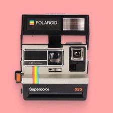 Polaroid 600 type, polaroid supercolor 635 grey rainbow   600 instant film