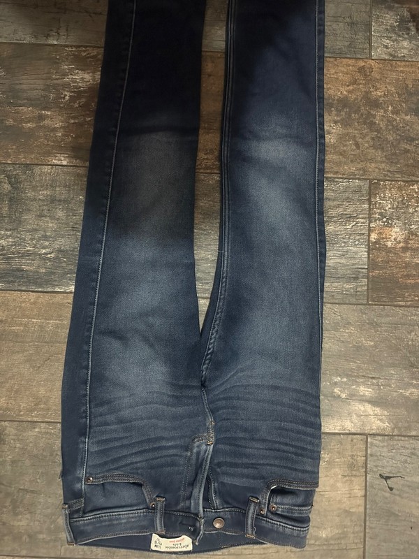 abercrombie fitch girls jeans medium blue wash size 15/16