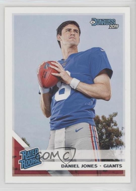 2019 Panini Donruss Rated Rookie Daniel Jones #304 Rookie RC 10p3