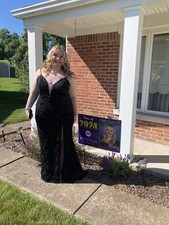 Black Prom Sleeveless Dress