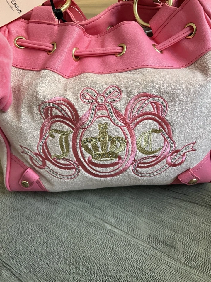 Juicy Couture Lovers Club Daydreamer 托特包钱包粉色钻石病毒 — 第 3/4 张图片