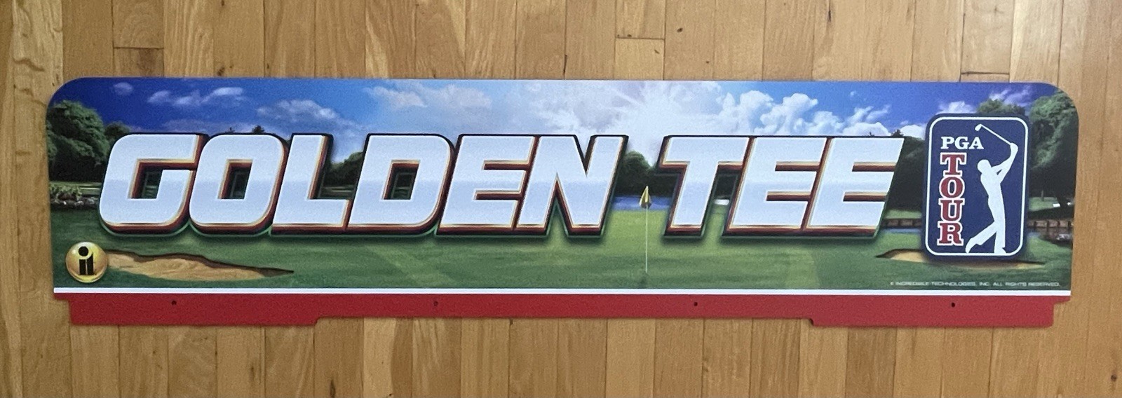 Arcade Game Marquee Sign 47&rdquo;x 11&rdquo; Mounts On Top-new