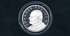 ORDER OF MALTA - 25 LIRAS PROOF 2004 X# 312, POPE JOHN POUL II