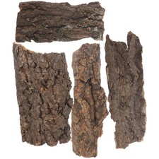 4 Pcs Wood Accessories for Reptile Tree Bark Lizard Aquarium Hideout Decor
