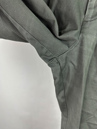 Pantalones DOCKERS Caqui Vintage Años 90 33x30 REALMENTE Desteñidos Verde Oliva Puños Fatigues - Imagen 6 de 17
