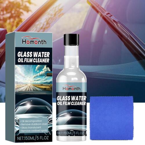 Car Glass Oil Film Stain Removal Cleaner Oil Film Remover 150ml+Towel NEW - Bild 1 von 14