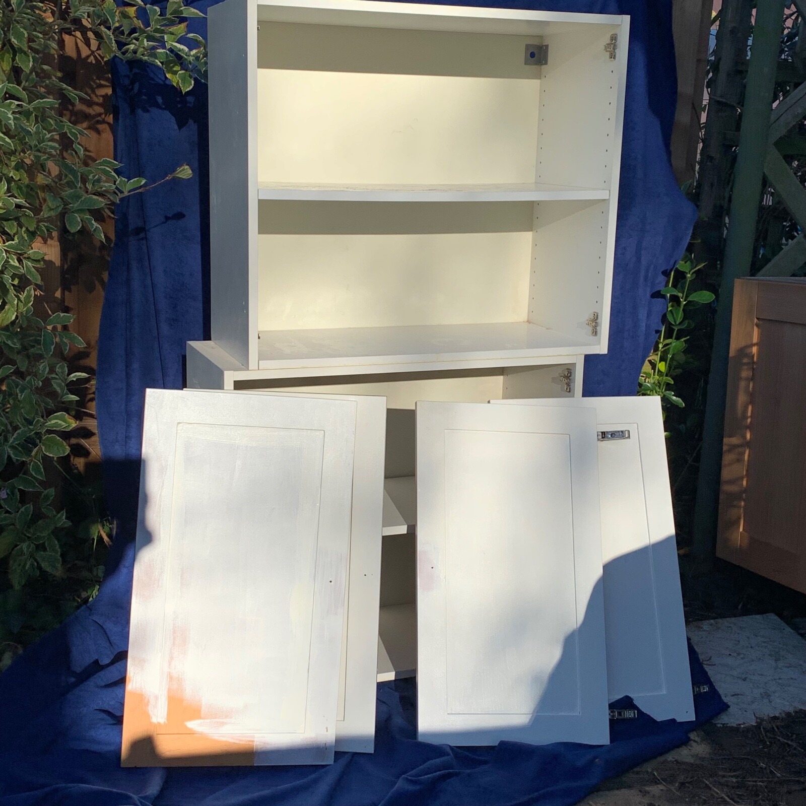 IKEA Faktum Kitchen Units X2 White 80w x 70h w 4 Doors