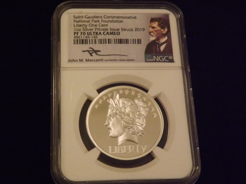 Saint Gaudens National Park Foundation Liberty One Cent NGC PF 70