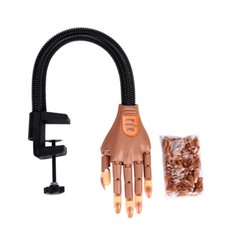 Acrylic Nails Flexible Practice Fake Hand,Nai...