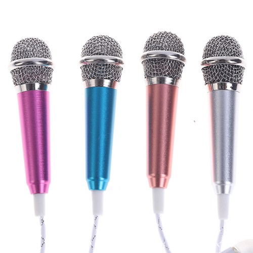 3.5mm Stereo Studio Mic KTV Karaoke Mini Microphone With Earphones/Stand Mou_kz - Zdjęcie 10 z 15