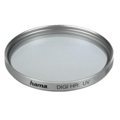 Hama UV-Filter 27mm Digital High Resolution UV vergütet Silber Kamera Foto DSLR