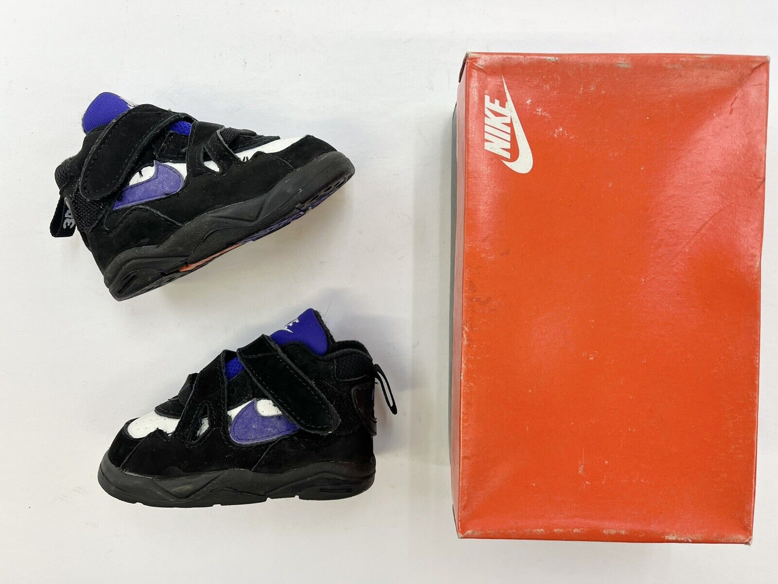 1993 Baby Nike Max Charles Barkley Black White kids shoes. | eBay