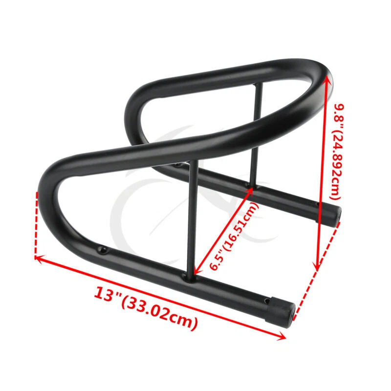 Kit de cuña de rueda de motocicleta negra de 6,5" para scooter bicicleta soporte remolque kit de montaje de camión Foto 2 de 4