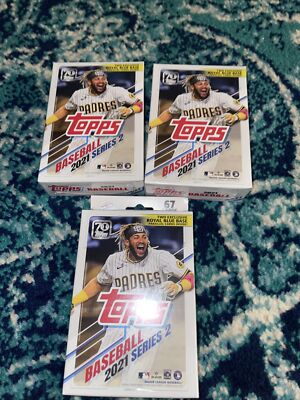 LOT OF 3 2021 Topps Series 2 Baseball Hanger Boxes!  Hot PRICE!