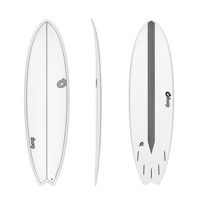 Surfboard TORQ Epoxy TET CS 6.6 Fish Carbon , Wellenreiter Surf Board