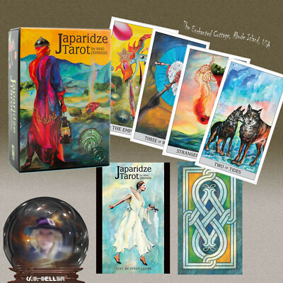 NINO JAPARIDZE TAROT 180pg Book + 78Cards Fine Art USGS AUTHENTIC