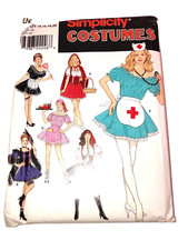 Uncut Women's Simplicity 0639 Costume Patterns for Halloween SZs 14 - 20