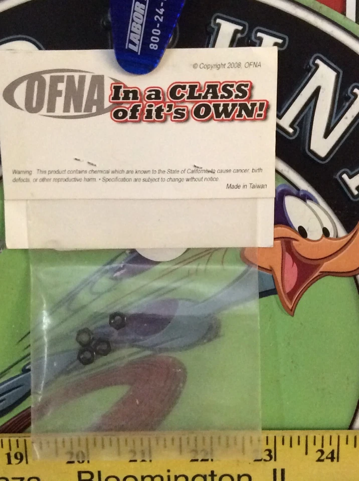 OFNA 94042: NUT, 4MM NYLOK {4pc.} NewInPack 🇺🇸Shipped - Image 2 of 2
